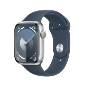 Apple Watch Series 9 Boîtier en Aluminium (45 mm / GPS) - Bracelet Sport Argent