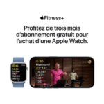 Apple Watch Series 9 Boîtier en Aluminium (45 mm / GPS) - Bracelet Sport Argent