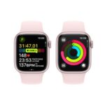 Apple Watch Series 9 Boîtier en Aluminium (45 mm / GPS) - Bracelet Sport Rose