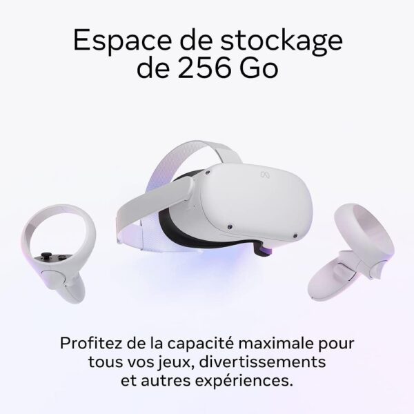 Meta Quest 2: Casque de Réalité Virtuelle 256 Go