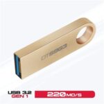 Clé USB 128 Go DataTraveler USB 3.2 kingston Dorée