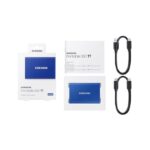 Disque SSD Externe Samsung Portable T7 500 Go USB 3.2 Bleu indigo