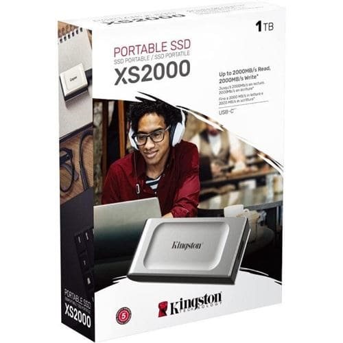 Kingston Disque dur SSD externe XS2000 500 Go