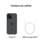 Apple iPhone 15 512 Go Noir