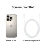 Apple iPhone 16 Pro Titane Naturel 1 To